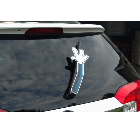 WiperTags USA White Glove Waving Arm Windshield Wiper Attachment - Picture 3 of 7